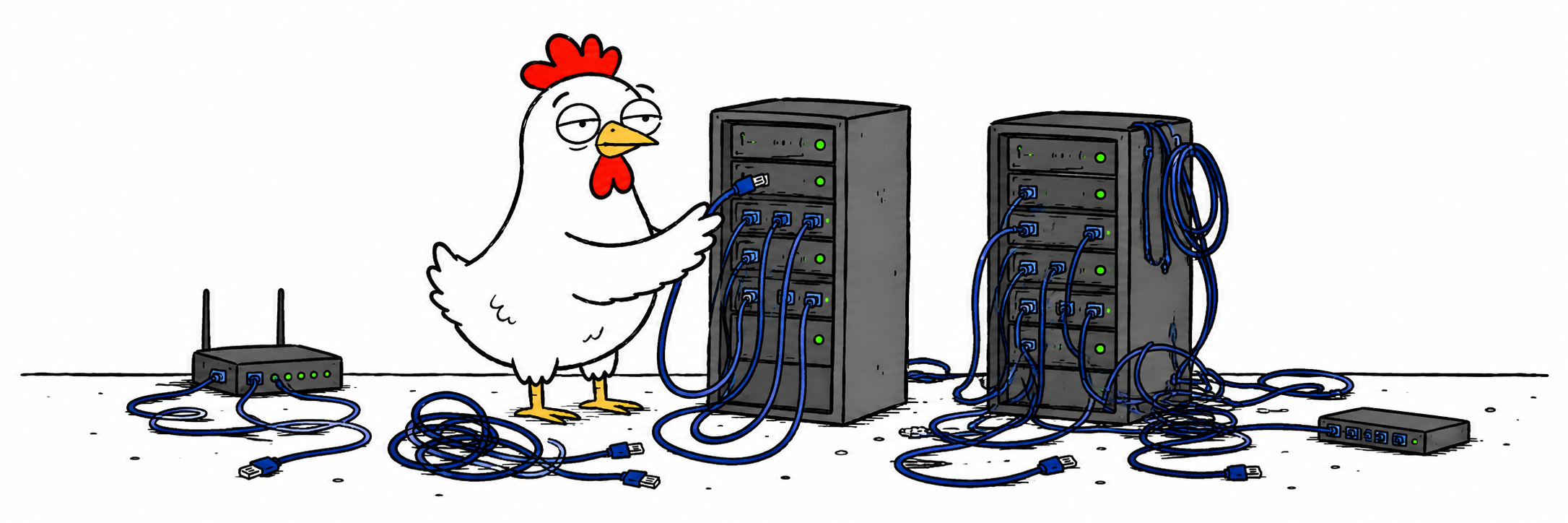 Chicken Internet data center